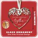 Our First Christmas Together Ornament 2025 - Wedding Gifts - Wedding Gifts for Couples 2025 - Future Mr and Mrs, Married Couple Gift Ideas - Glass 1st Christmas Together Ornament