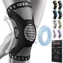 NEENCA Professional Knee Brace, Compression Knee Support with Patella Gel Pad & Side Stabilizers, Medical Knee Sleeve for Pain Relief, ACL,PCL, Meniscus, Injury Recovery, Arthritis, Sports, Workout, Large