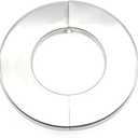 OZXNO 4.0" Stainless Steel Wall Split Flange 2pcs Split Decorative Escutcheon Self-Adhesive Wall-mounted Water Pipe Cover Accessories