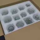 RUCKAE Small Clear Bud Vases Bulk 12 Pack Mini Flower Glass Vases for Centerpiece Table Wedding Decorations Home Decor Party(Transparent)