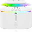 2L humidifiers for bedroom Large Room Home Ultra-Quiet 28 dB Quiet Supersized Cool Mist Air Humidifier for Baby NurseryDual NozzieEasy to Clean & Fill, 7 Color NightLight (White)