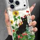 Toycamp for iPhone 17 Pro Max Case - Compatible with Magsafe Women Girls Aesthetic Cute Girly Kawaii Black Cat Unique Design Bling Lens Protector Magenetic Funda for Apple 17 Promax Phone Cover