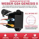 66354 Igniter Kit for Weber GS4 Genesis II Grill Parts Ignition 69308 for Weber GS4 2 E-310 Replacement, Genesis 2 E315, 2 S310, II S315, II SE-310, II SE-315, II CE-310, II CSE-315, II CSS-315 Grills