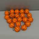 Blulu 20 Pack Orange Basketball Keychains for Party Favors, School Carnival Reward, Party Bag Gift Fillers (Basketball Keychains, 20 Pack)