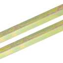 uxcell 2Pcs Door Knob Spindle, Spare Door Handle Spindle Bar, 110mm Long Door Spindle Replacement Door Handle Parts, Gold