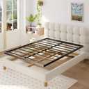 Full Size Box Spring Bed Base 2 Inch, Low Profile Metal Boxspring Full Size Bunkie Board 2 Inch, 3000 Lbs Max Weight Capacity Mattress Foundation, Noise-Free, Easy Assembly