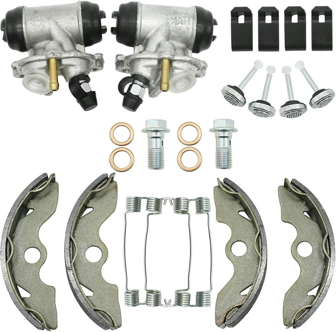 M MATI Front Brake Wheel Cylinders & Shoes for Honda FourTrax 300 TRX300 2x4 1993-2000 (Left&Right) 45370-HC4-505 45350-HC4-505 06450-HC4-900
