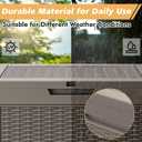 Fancyango 31 Gallon Outdoor Storage Deck Box Waterproof, Grey