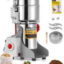 CGOLDENWALL 700g Electric Grain Grinder Mill Safety Upgraded 2400W High-speed Spice Herb Grinder Commercial Superfine Grinding Machine Dry Cereals Pulverizer CE 110V (700g Swing Type)