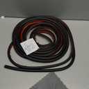 20 Ft Rubber Weather Stripping Door Seal, D Shaped Automotive Weather Stripping, Car Door Seal Strip, Self Adhesive Soundproofing Weatherstripping for Doors Windows Car Truck Auto RV