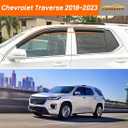 Window Visors Rain Guards FIT 20182023 Chevrolet Traverse in-Channel Vent Deflectors 4PC Set All-Weather