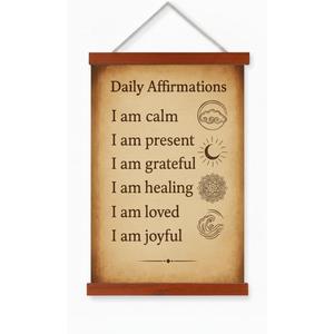 Herman Desde 1989 Inspirational Wall Decor - Positive Affirmations Wall art, Motivational Posters for Offices Classrooms & homes, Mental Health phrases , positive daily quotes, Wall Scroll with Wood Hanger 12x16 (green)