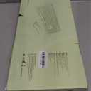 FOPETT Wireless Keyboard and Mouse Combo - 2.4G Full-Sized Cute Colorful Mouse and Keyboard with 104 Round Keys Retro Typewriter Keyboard for Laptop/Windows/PC - Green Gradient