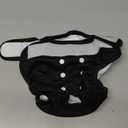 wegreeco Washable Female Dog Diapers Highly Absorbent Reusable Diapers for Dog in Heat Dog Period Diapers (Black,Medium) 1 pc