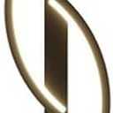 LED Curve Wall Light, Modern Wall Sconce Indoor Decor Wall Lamp for Bedroom Living Room Stairs Aisle(60 cm) (Black)