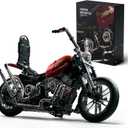 Nifeliz Chopper Motorcycle Building Set for Adults, Classic Vintage Motorbike Model Toy for Display, Collectible Gift for Motorcycle Fans (NF10308, 572 PCS)