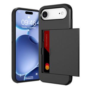 ZIYE Designed for iPhone Air Wallet Case with Card Holder, Black