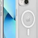 Magnetic iPhone 13 mini case,Compatible with Magsafe, Military-Grade Protection,Slim Translucent Matte Shockproof with Anti-Scratch Anti-Fingerprint Phone Cover (Frosted white, iPhone 13mini)