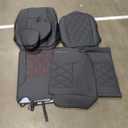 for Tacoma Seat Covers Custom Fit for 2016-2023 Crew Double Access Cab/ Extended Cab Toyota Tacoma with Water Proof Faux Leather - Center Console Armrest Covers - Fully Covered