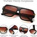 Retro Aviator Sunglasses for Men Women, Trendy Rectangle Womens Mens Shades Square Sun Glasses