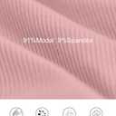 Peauty Maternity Square Neck Bodycon Dress Ribbed Maxi Maternity Dress Photoshoot Short Sleeve Baby Shower Dress (Pink) Small