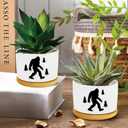Window Garden Bigfoot Planter Pots,Bigfoot Gifts for Women/Men/Housewarming/Wedding/Festival Birthday Gifts Planter Pots,Outdoors/Indoors,Window Decor,Garden Decor,Yard Decor,Home Decor,Office (3.2inch)