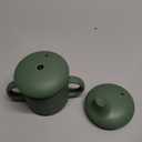 Jumble Dream Baby & Toddler Stainless Steel Sippy Cup Silicon Training Stainless Steel Kids Cups with Straw, Babies Tumbler with Straw No Spill | 6-24 Month Toddler Sippy Cup (Sage Breeze)