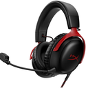 HyperX Cloud III Wired Gaming Headset, PC, PS5, Xbox Series X|S, Angled 53mm Drivers, DTS Spatial Audio, Memory Foam, Durable Frame, Ultra-Clear 10mm Mic, USB-C, USB-A, 3.5mm Black/Red
