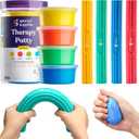 Special Supplies Physical Hand Therapy Putty & Flex Therapy Bar Resistive Hand Exercise Kit  Improve Grip, Strength, Dexterity & Mobility  Injury & Stress Relief  8 Piece Set