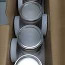 4 Pcs 32 oz Clear Wide Mouth Mason Jars with Airtight Lids and White Plastic Lids, Canning Jars for Overnight Oats, Food Storage and More