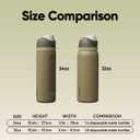 Owala FreeSip Insulated Stainless Steel Water Bottle with Straw, BPA-Free Sports Water Bottle, Great for Travel, 24 Oz, Off Road