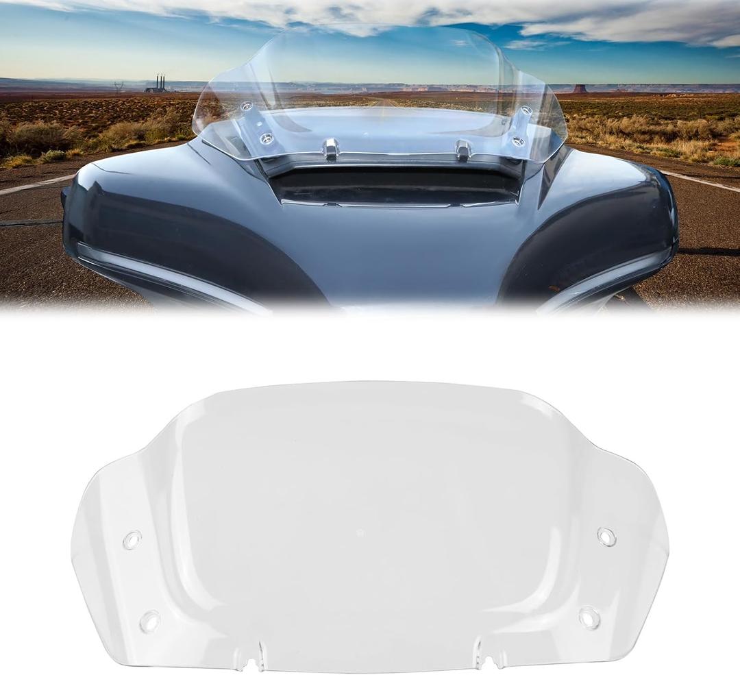 8" Windshield for Street Glide 2024, Clear Wave Wind Shield Windscreen Air Deflector Wind Splitter for Harley Davidson CVO Street Glide FLHXSE 2023-2024, FLHX 2024 Accessories