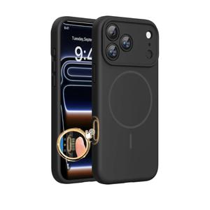 Miracase Magnetic for iPhone 17 Pro Max Case, Compatible with MagSafe, Integrated Silicone Camera Control Cover, 3.0mm Thicken Shockproof Drop Protection Phone Case for 17 ProMax, Black