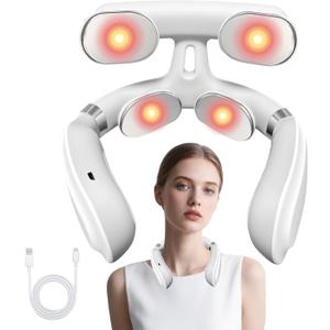 Magic Pro 2.0 Neck Massager - Upgraded Neck Massager Ergonomic Design Portable Lightweight with Heat & Vibration Modes