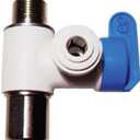John Guest Speedfit 3/8 x 3/8 x 1/4 Inch Angle Stop Adapter Valve, Push to Connect Plastic Plumbing Fitting, ASVPP1LF