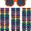 Bulk Pixel Sunglasses Color Miner Pixel Glasses for Adult Funny Pixelated Eyewear for Party Supplies