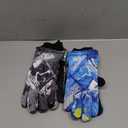 Honoson 2 Pairs Kids Snow Gloves Winter Waterproof Kids Ski Gloves Youth for Girls Boys Outdoor Toddler Snowboard Warm Clothe (10-15 Years, Retro Pattern)