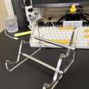 Yuxuanish Upgraded Acrylic Keyboard Display Stand Holder, 3Tier Mechanical Keyboard Collection Holders Thicker Stand Holder for Three Keyboards(Clear, 3-Tier)