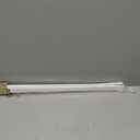 24 Inch Replacement Towel Bar for Ceramic Holder - Cut to Fit Any Size, Spring Loaded Adjustable Plastic Towel Rod for Porcelain Holders, No Demolition Installation, Rental & Vintage Bathroom Friendly