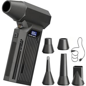 Compressed Air Duster -Mini Blower Turbo Fan,150000RPM Cordless Electric air Duster for Keyboard PC Cleaning,No Canned,Jet Dry Blower Air Blower for Home and Car