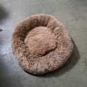 Dog Bed, Cat Calming Bed, Faux Fur Pillow Pet Donut Cuddler Round Plush Bed, 32"