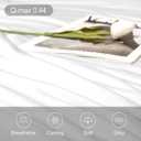 LLanCL Cooling Blankets for Hot Sleepers - Cool Like Ice Cream Lightweight Blanket for Summer with Double Side Cold, Cooling Comforter, Quilt, Fabric for Bed (Queen Size 79" x 91" White)