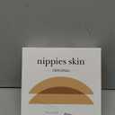 Nippies Nipple Covers for Women - Sticky Adhesive Silicone Pasties - Reusable Pasty Nipple Cover with Travel Box (Size 3 (Fits DD+ Cups), Circles Caramel)