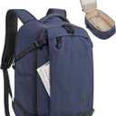 BAGSMART Travel Backpack for Women, 15.6 Inch Carry On Backpack Flight Approved, TSA Approved Personal Item Travel Bag, Water Resistant Weekender Bag Luggage Daypack, Dark Blue