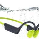 Swimming Headphones, IP68 Waterproof Bone Conduction Headphones with 32GB Memory, Bluetooth 5.4 Open Earphones, Wireless Underwater Earbuds for Swimming, Running, SportsChartreuse