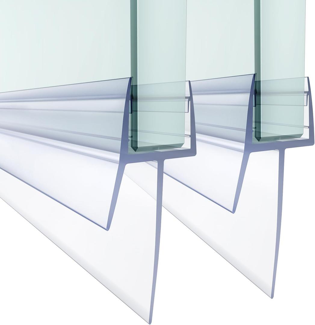 Shower Door Bottom Seal,2 PCS 3/8" X 36"