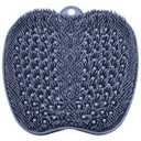 BESKAR Shower Foot Scrubber Mat with Non-Slip Suction Cups, Foot Spa Brush for Cleaning & Exfoliating Your Feet No Bend, Foot Points Reflexology Mat for Relax Your Feet, Navy Blue