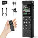 136GB Digital Voice Recorder with Playback,9000 Hours Audio Recording Device,Voice Activated Recorder with Noise Reduction,A-B Repeat,Mp3 Player and Password for Lectures Meeting/Classes/Interviews
