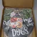 Interchangeable Wooden Seasonal Welcome Sign, Rustic Round Dogs Sign Front Door Wreaths for Home/Wall/Porch Decor, for Easter Spring Summer Fall Halloween Christmas All Season Decorations