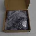 36 Pcs Iron Baluster Shoes Bulk Stair Flat Shoe with Screw Flat Square Baluster Shoe 1/2 Inch Stair for Staircase Scroll Basket Twist Knuckle Staircase Metal, Satin Black